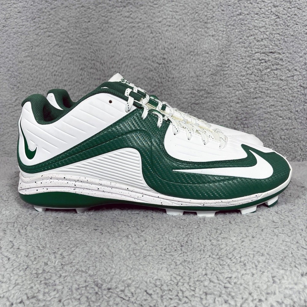 Nike Air MVP Baseball Mens Size 16 Baseball Cleats Shoes Green White